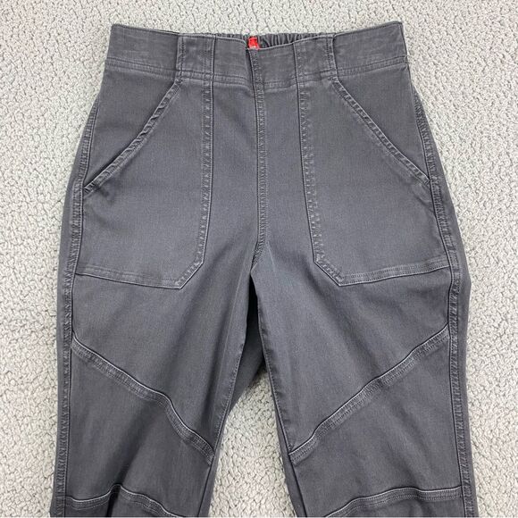 Spanx Stretch Twill Cargo Zipper Ankle Washed Black Pull-On Joggers | Size: S - Picture 4 of 16